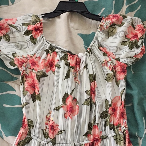 hibiscus flower dress